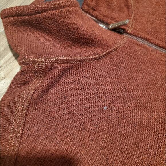 BASS men's quarter zip pullovers Set of 2 Hunter Green and Brick Red Small. XXL - Picture 5 of 5